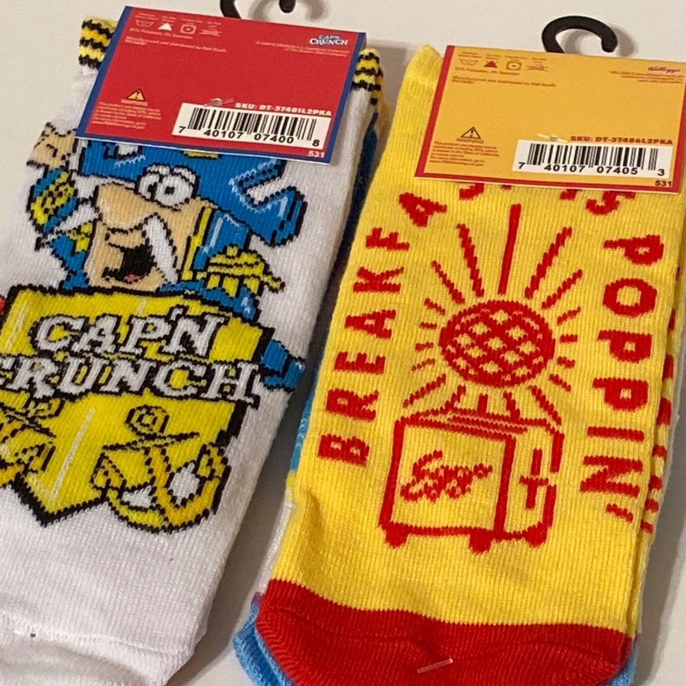 Breakfast Themed Men’s Socks Size 6-12 - Picture 4 of 4